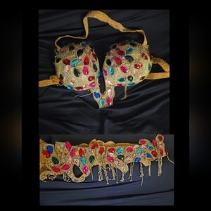 Bellydance Bra Belt set